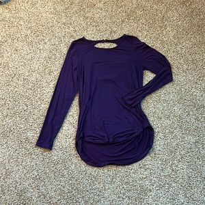 Long Sleeve Top with Peekaboo Back
